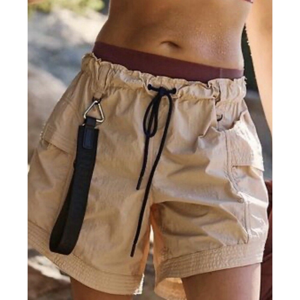 Free People Hike Shorts - In the Wild Long - Turquoise Size XS -